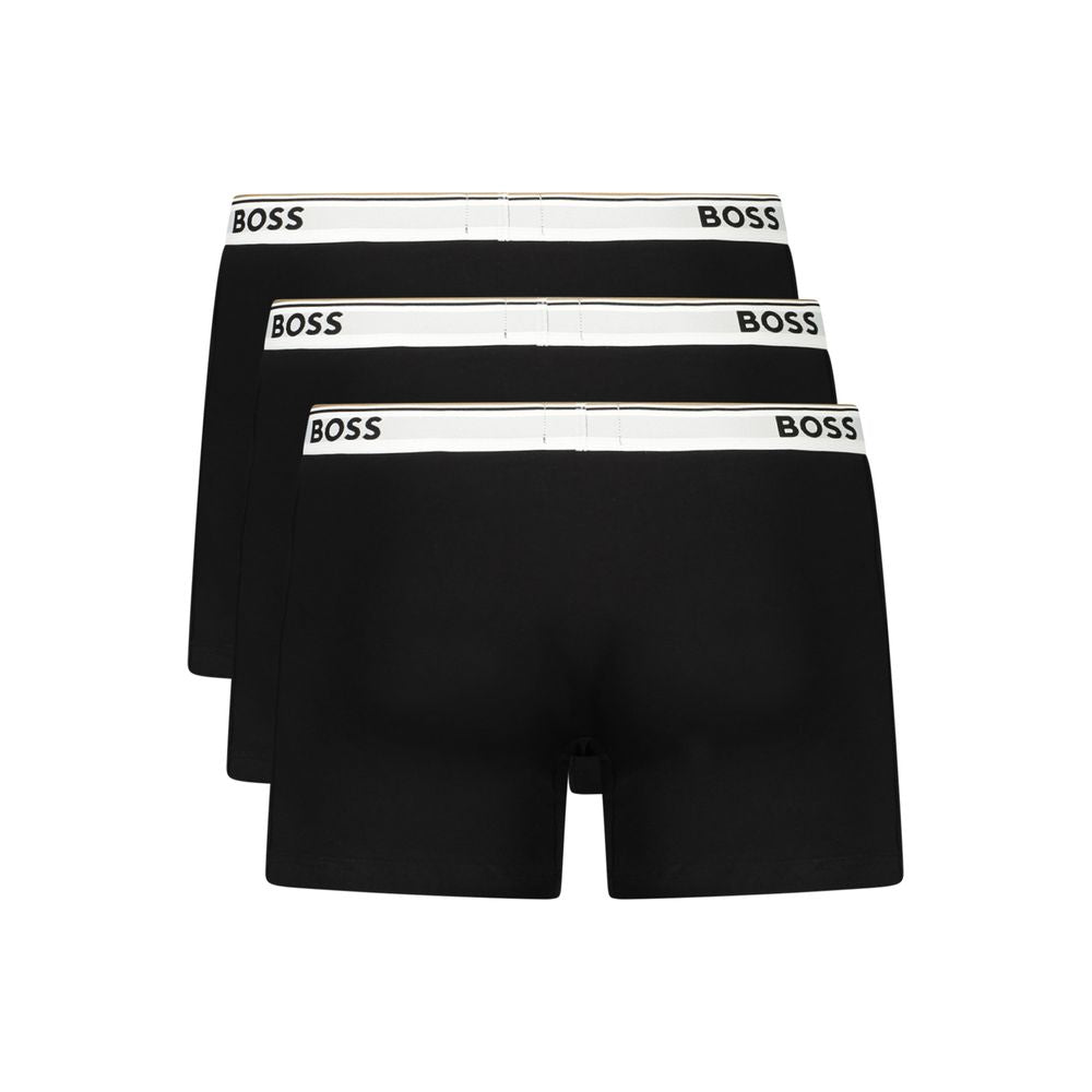 Hugo Boss Black Cotton Men Underwear