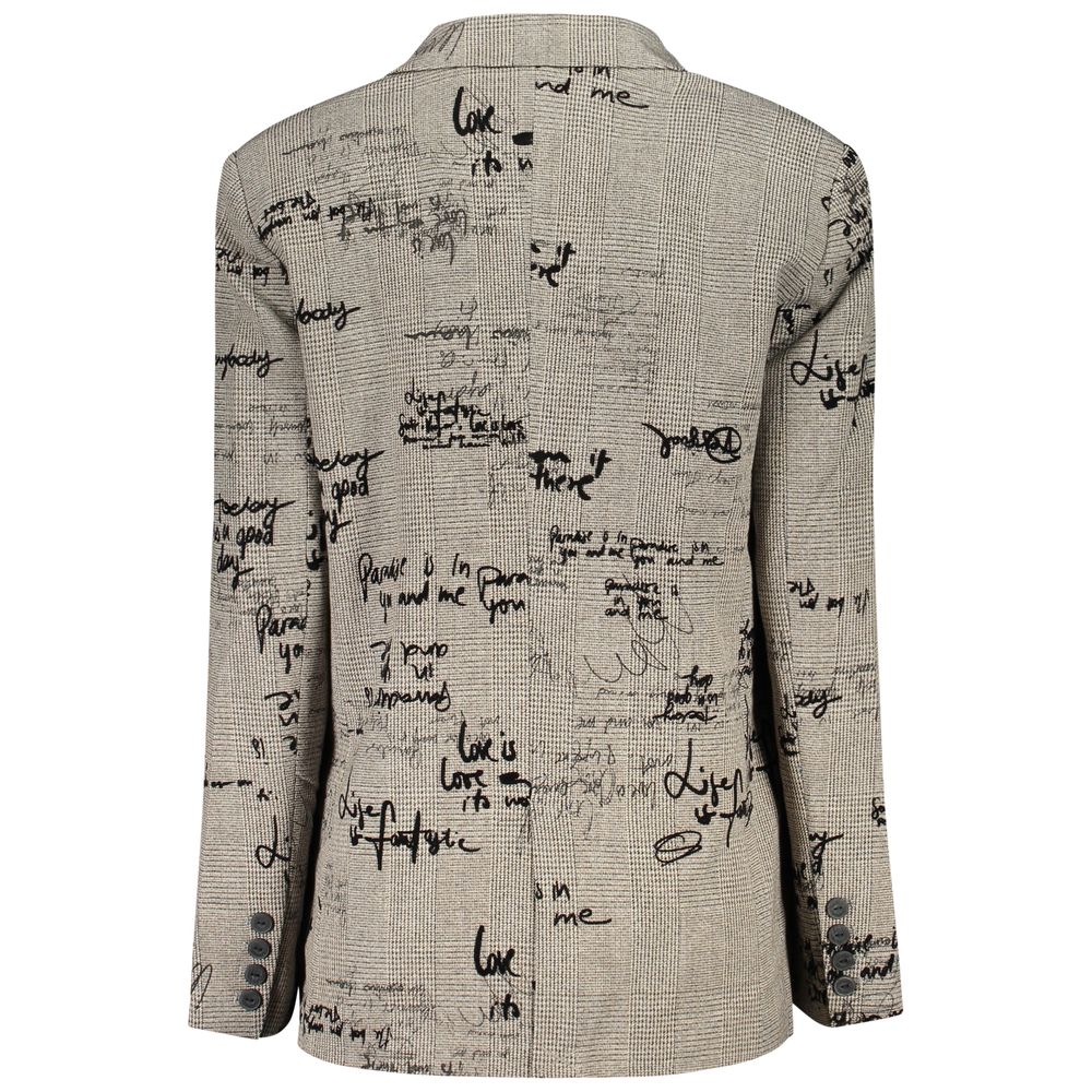 Desigual Grigio Polyester Women Jacket