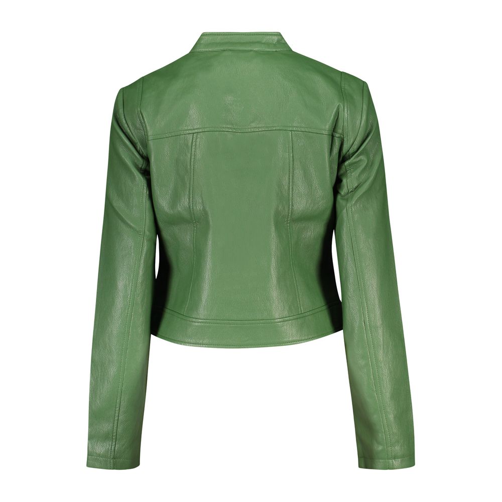 Desigual Green Leather Jacket