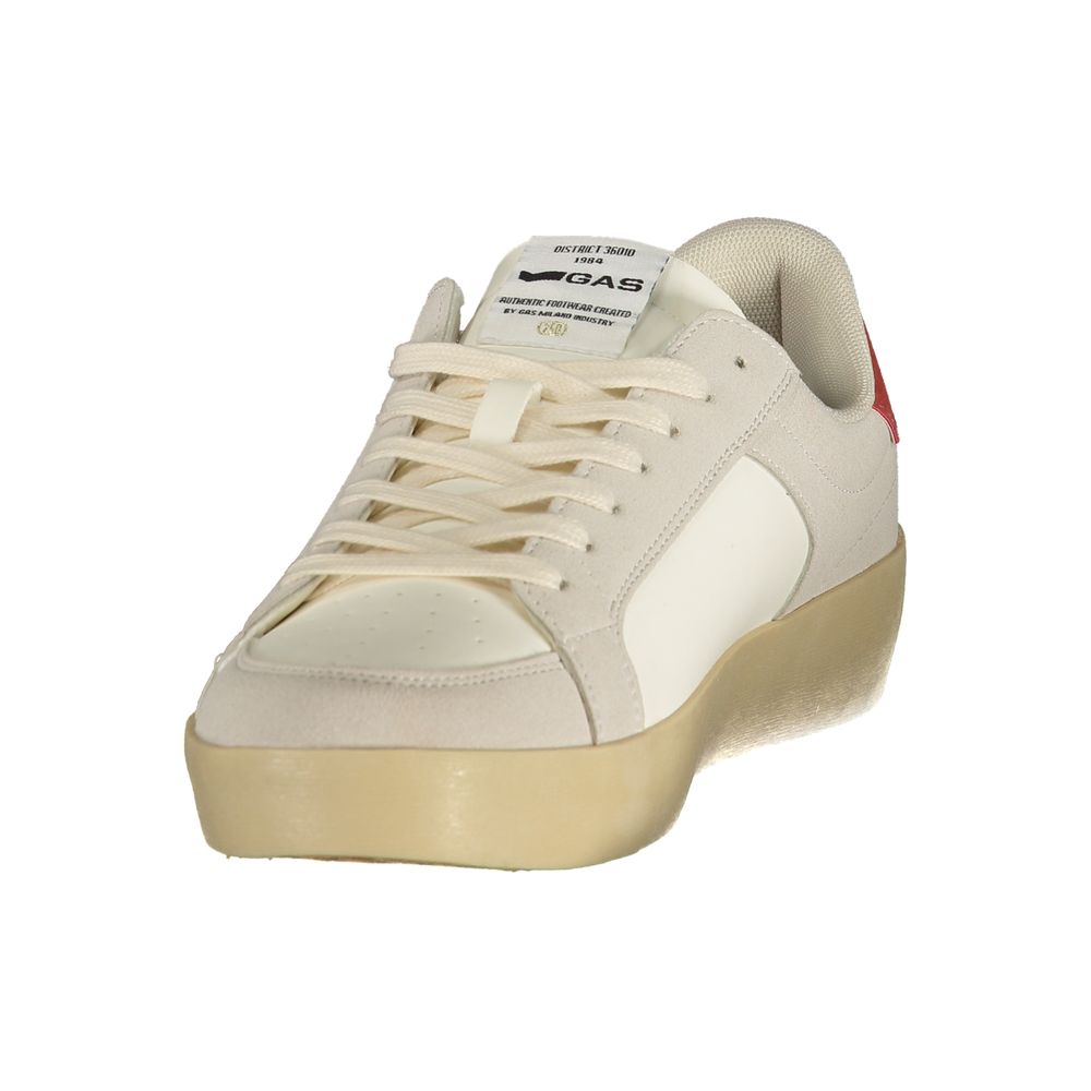 Gas White Polyurethane Men Sneaker