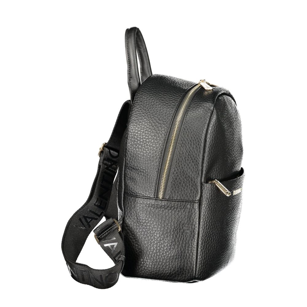 Mario Valentino Black Polyurethane Women's Backpack