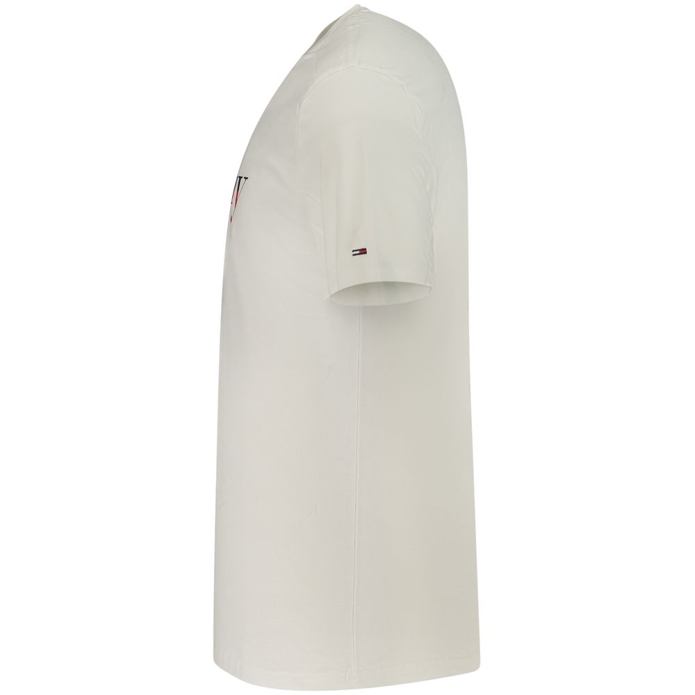 Tommy Hilfiger White Cotton Men's T-Shirt