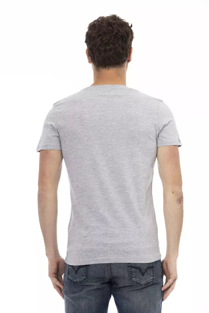 Trussardi Action Gray Cotton Men's T-Shirt