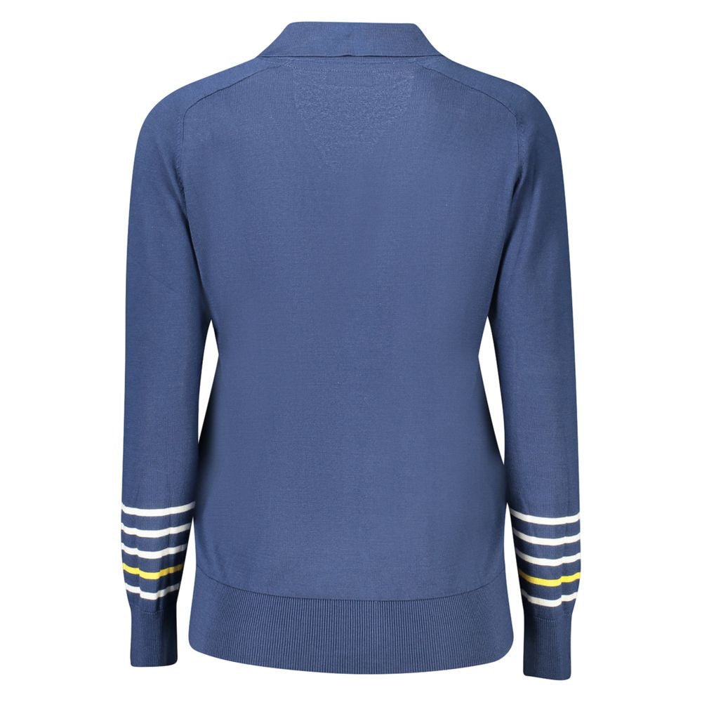 North Sails Blue Cotton Women Sweater