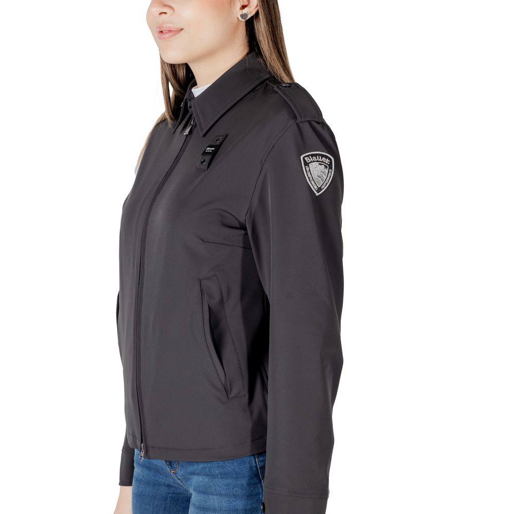 Blauer Black Polyamide Jackets & Coats