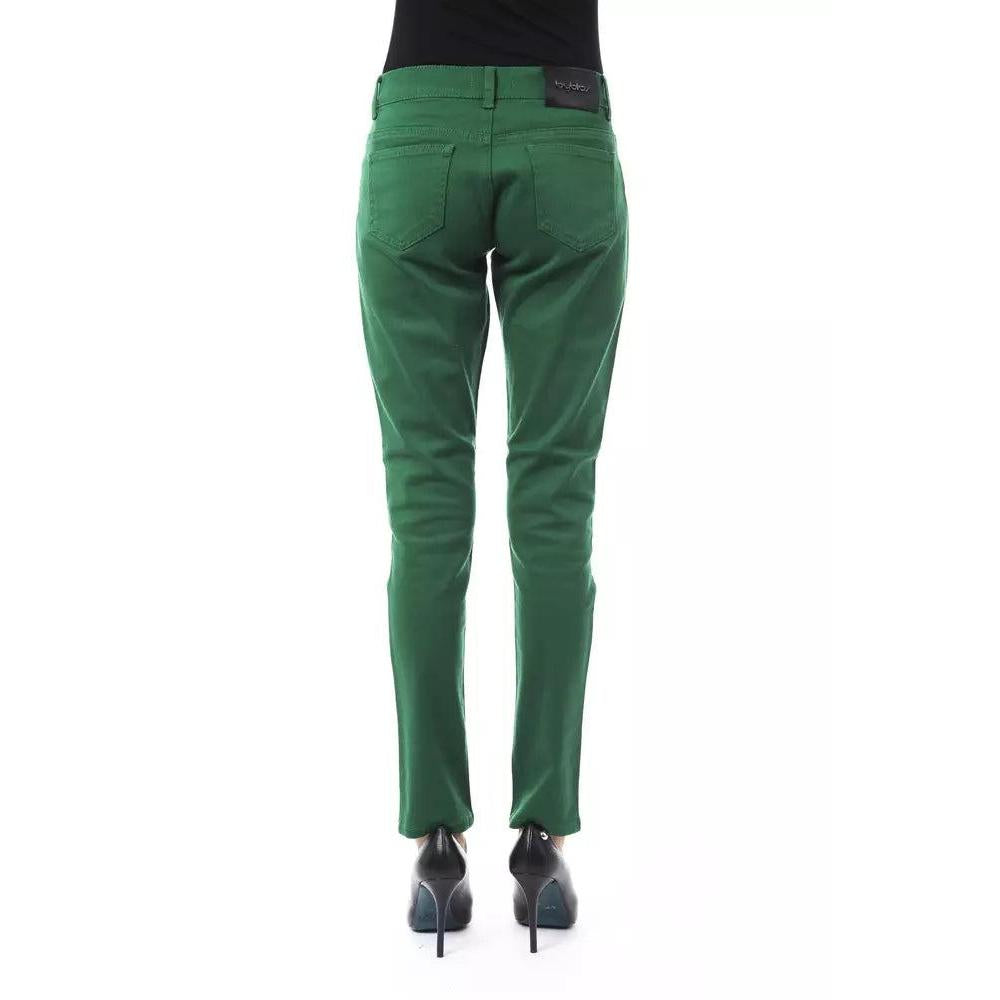 BYBLOS Green Cotton Women Pant