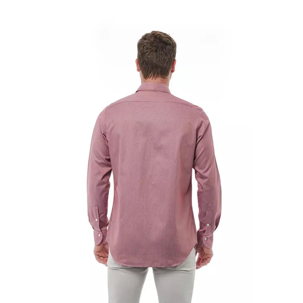 Bagutta Red Cotton Men Shirt