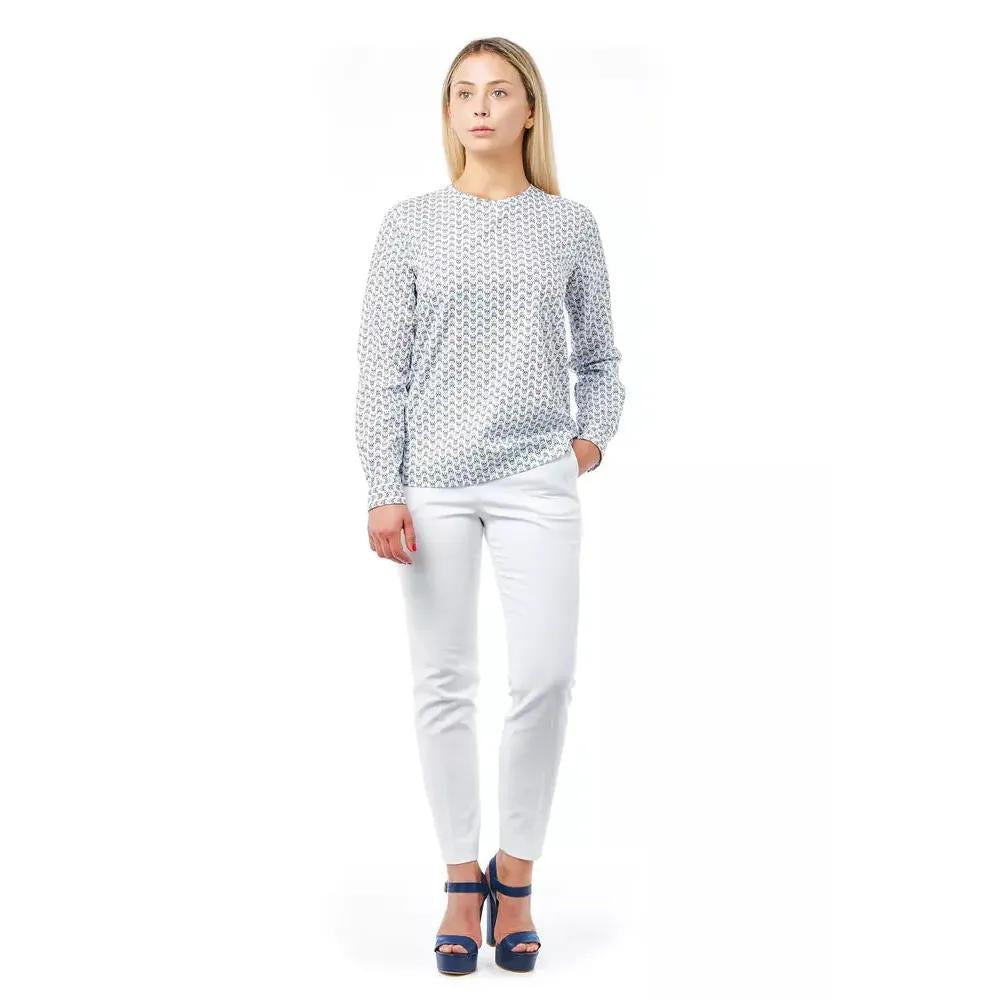 Bagutta White Cotton Women Blouse