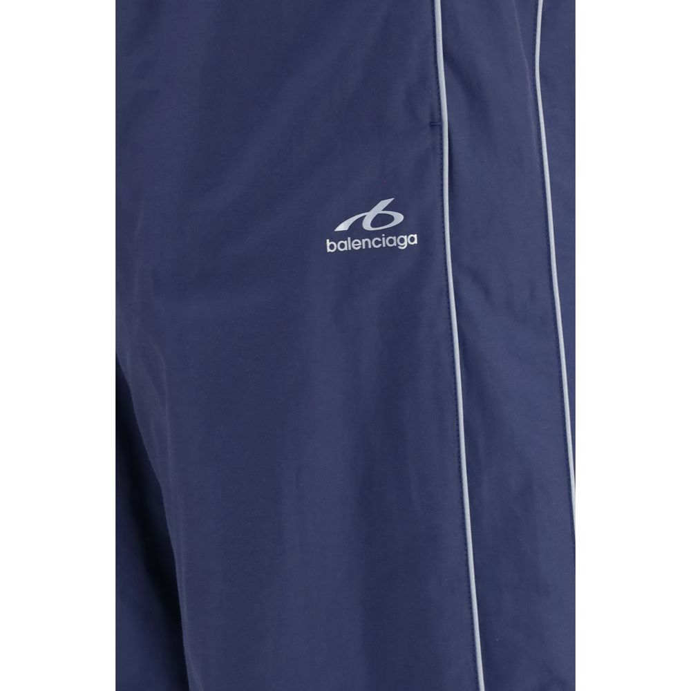 Balenciaga Blue Cotton Athletic Pants