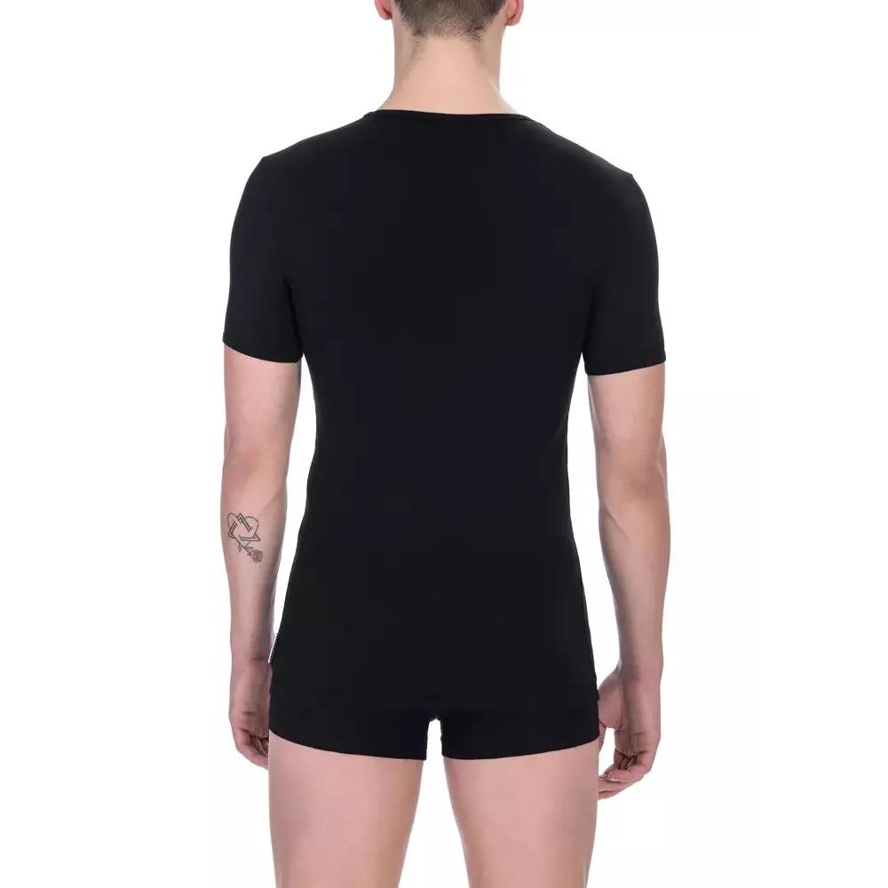 Bikkembergs Black Cotton Men T-Shirt Twin Pack