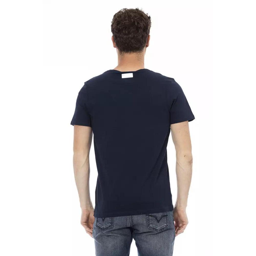 Bikkembergs Blue Cotton Men T-Shirt