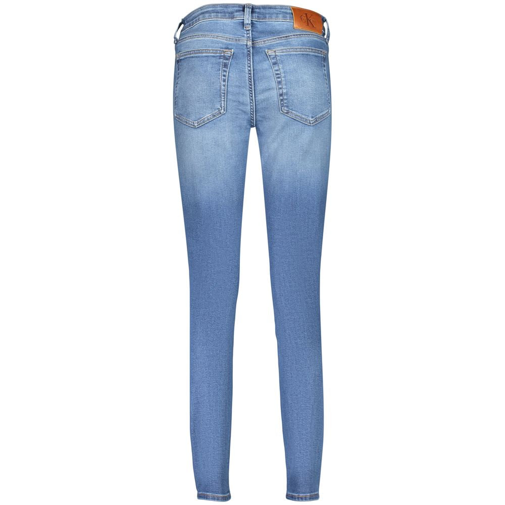 Calvin Klein Blue Cotton Women's Jeans