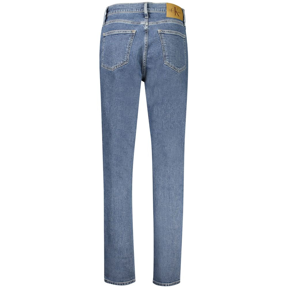 Calvin Klein Blue Cotton Women's Mom Jeans