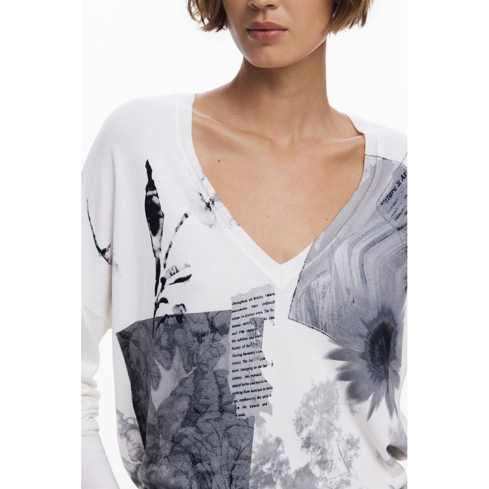 Desigual White Viscosa Women's Jersey