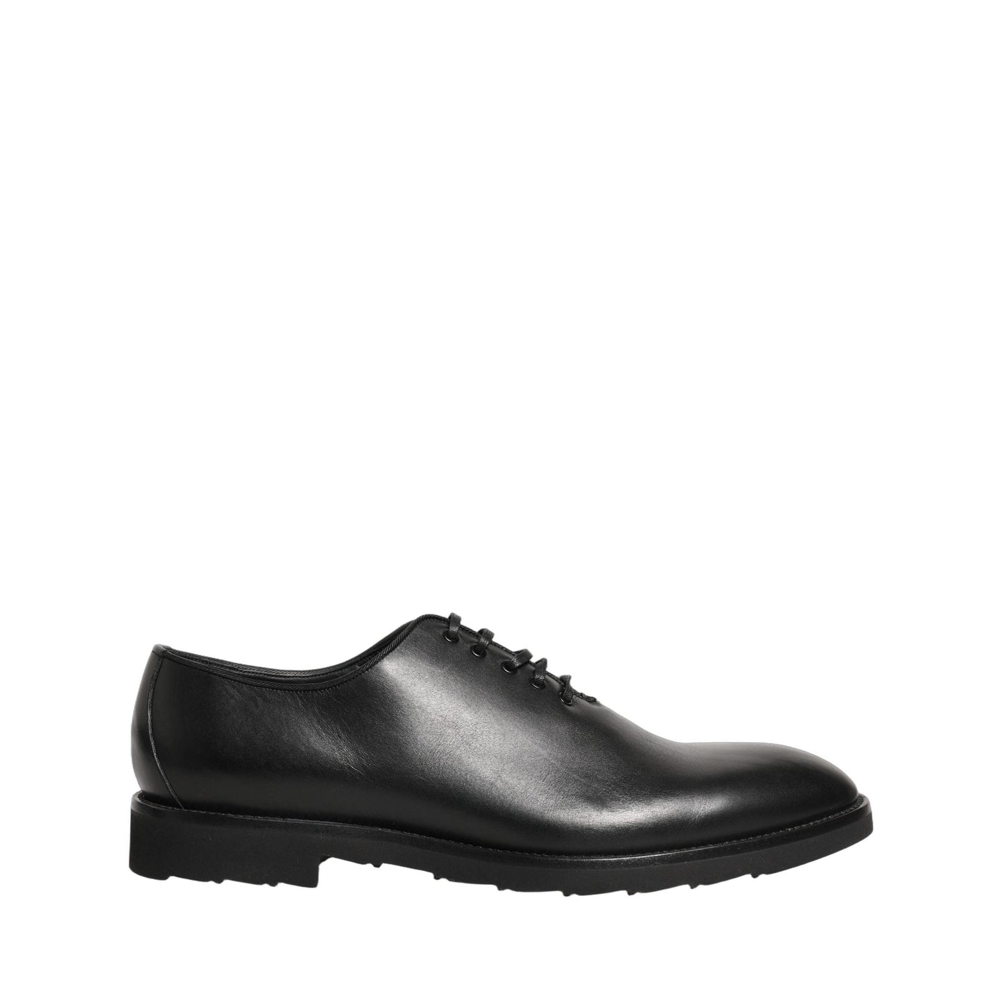 Dolce & Gabbana Black Leather Men Oxford Dress Formal Shoes