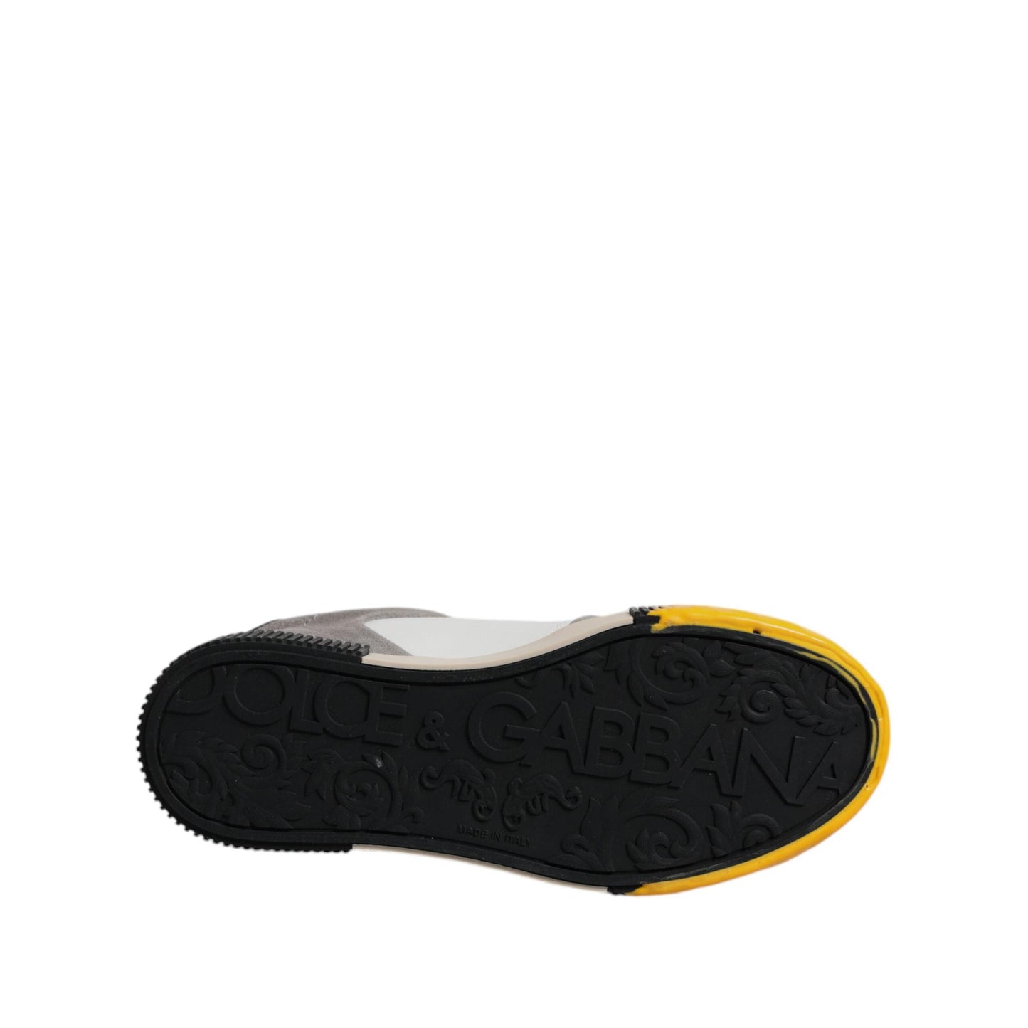 Dolce & Gabbana Multicolor Leather DNA Low Top Sneakers Shoes