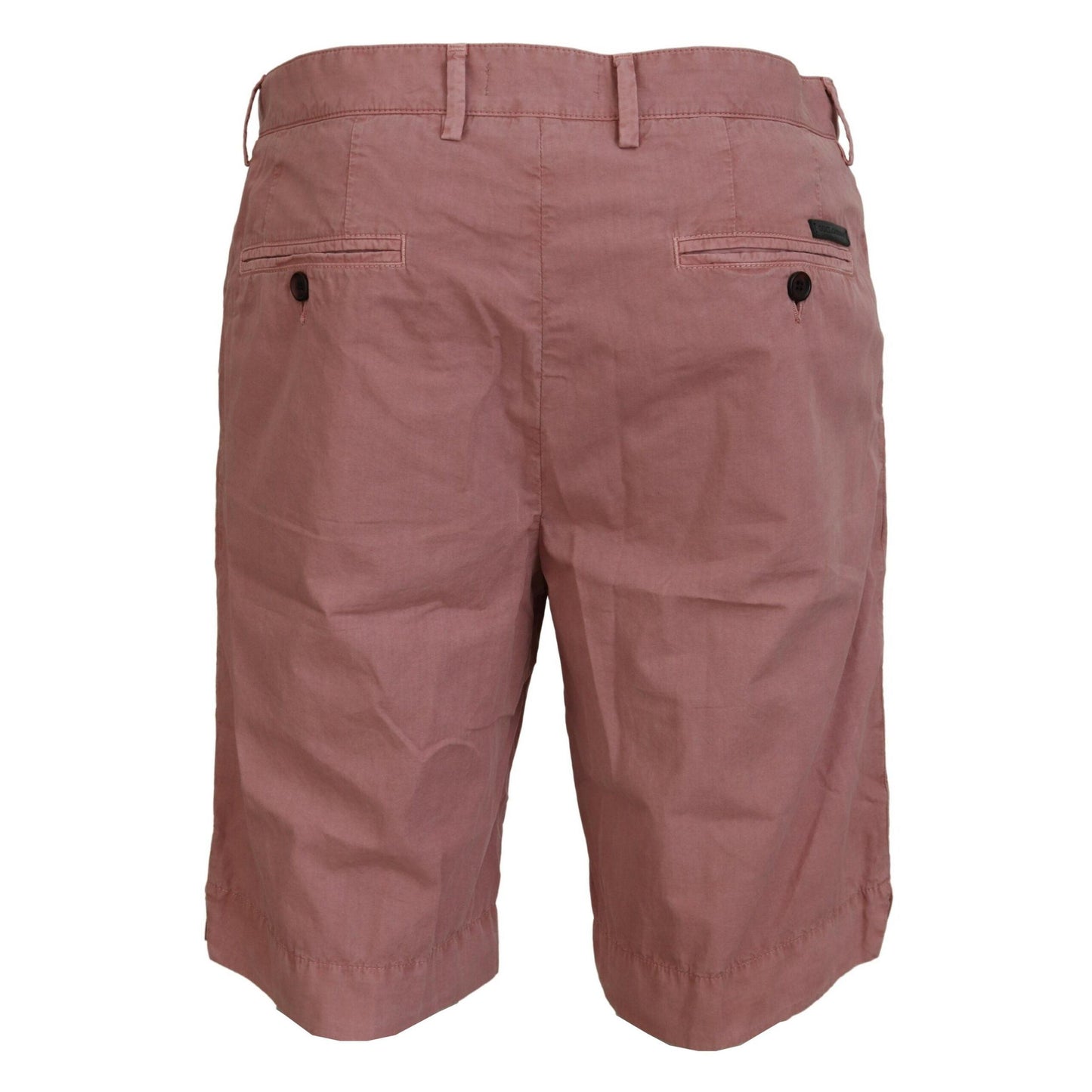 Dolce & Gabbana Pink Chinos Cotton Casual Mens Shorts