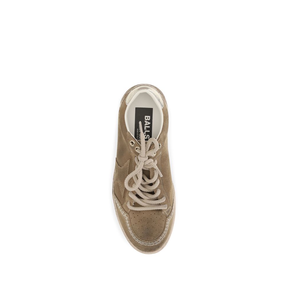 Golden Goose Beige Calf Leather Bos Taurus Athletic Sneakers