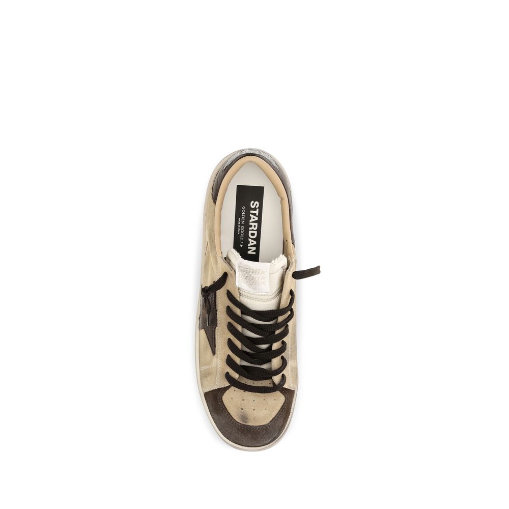Golden Goose Beige Calf Leather Bos Taurus Sneakers