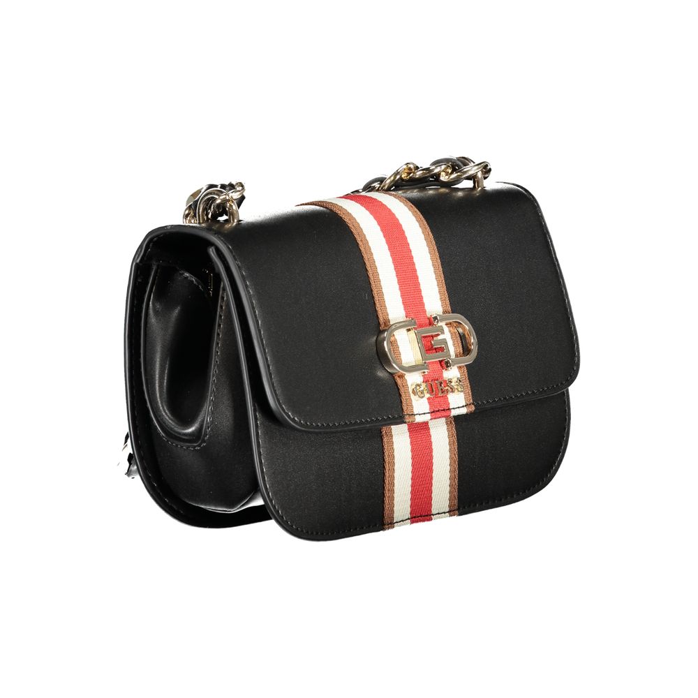 Guess Jeans Nero Poliuretano Women Handbag