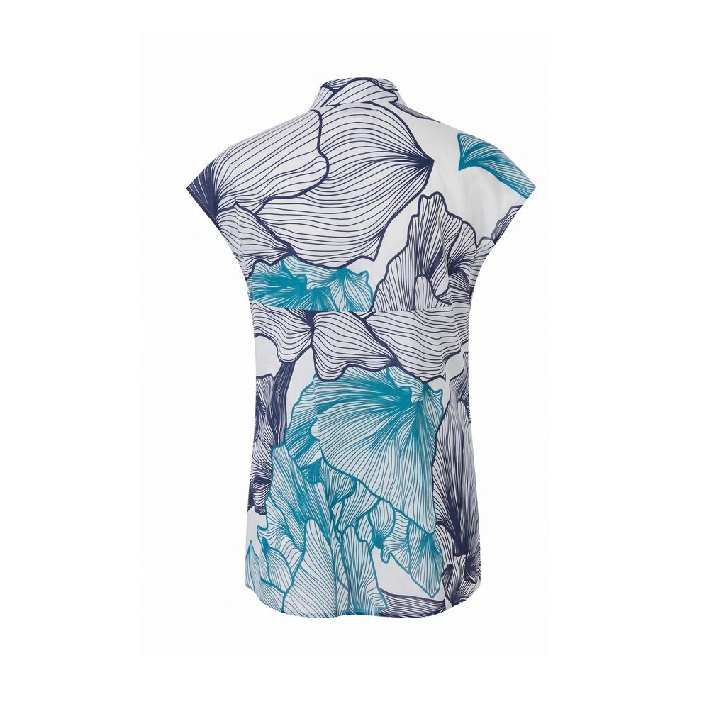 Malo Blue Cotton Women Shirt