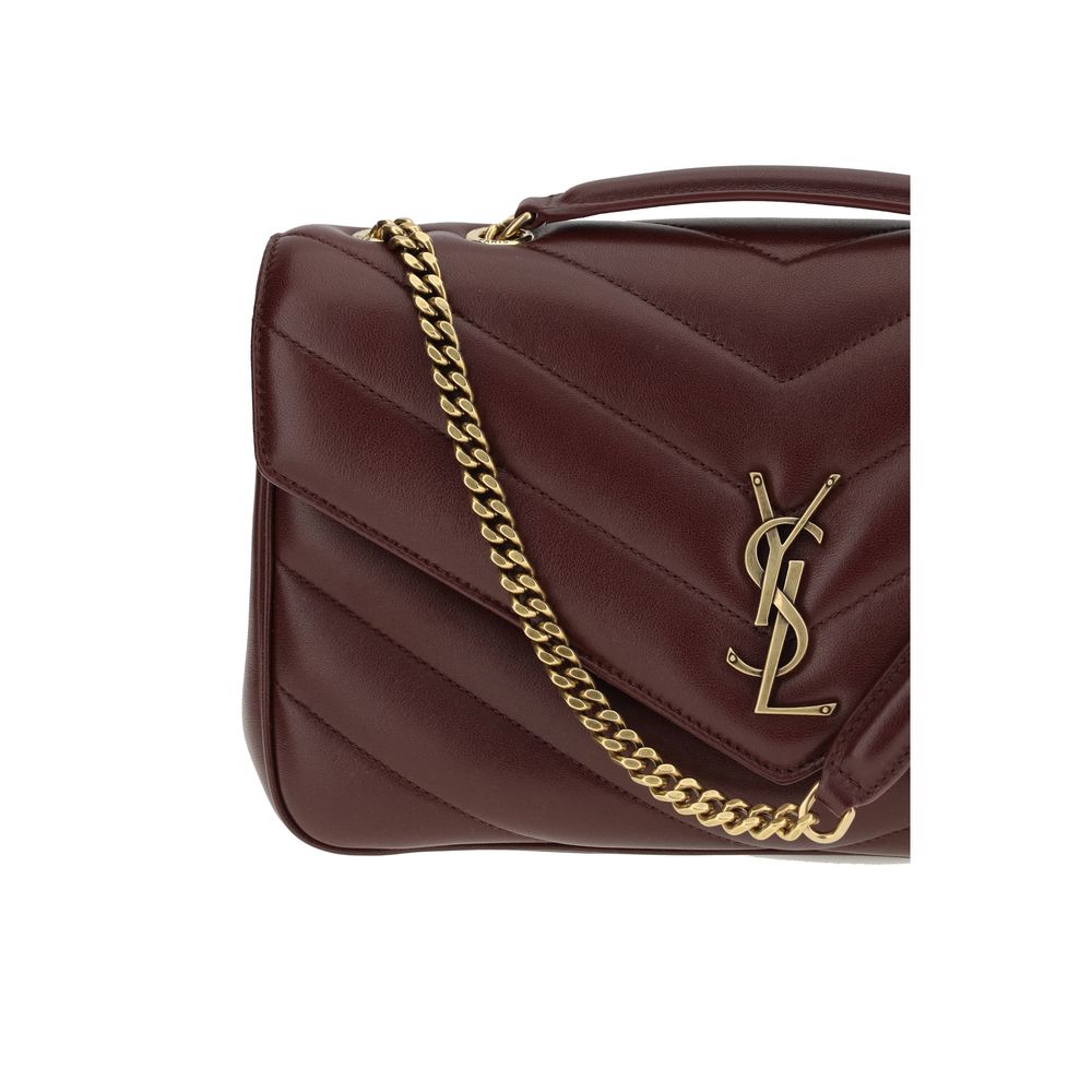 Saint Laurent Bordeaux Lamb Ovis Aries Aries Shoulder Bag