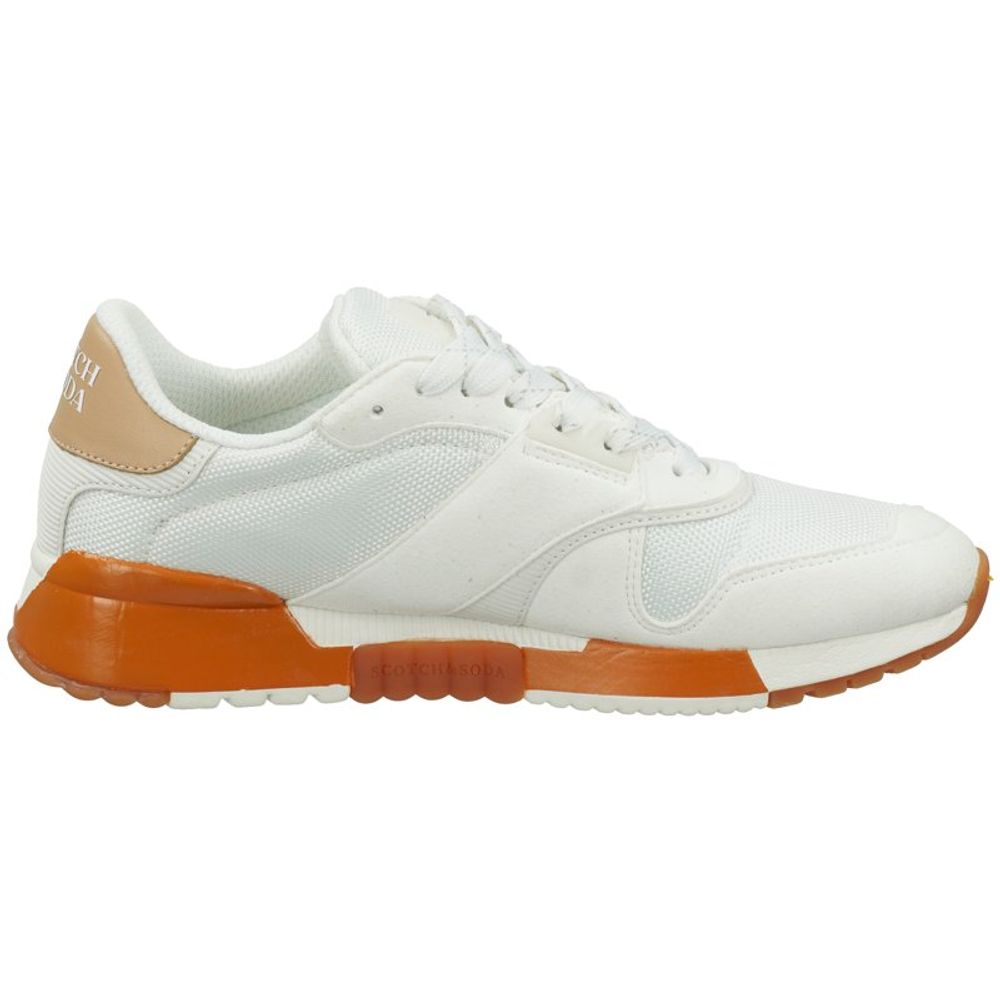 Scotch & Soda White Leather Athletic Sneakers