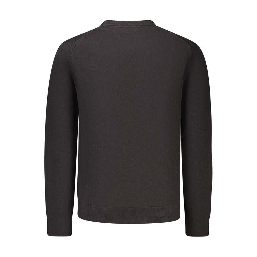 Tommy Hilfiger Black Cotton Men's Sweater