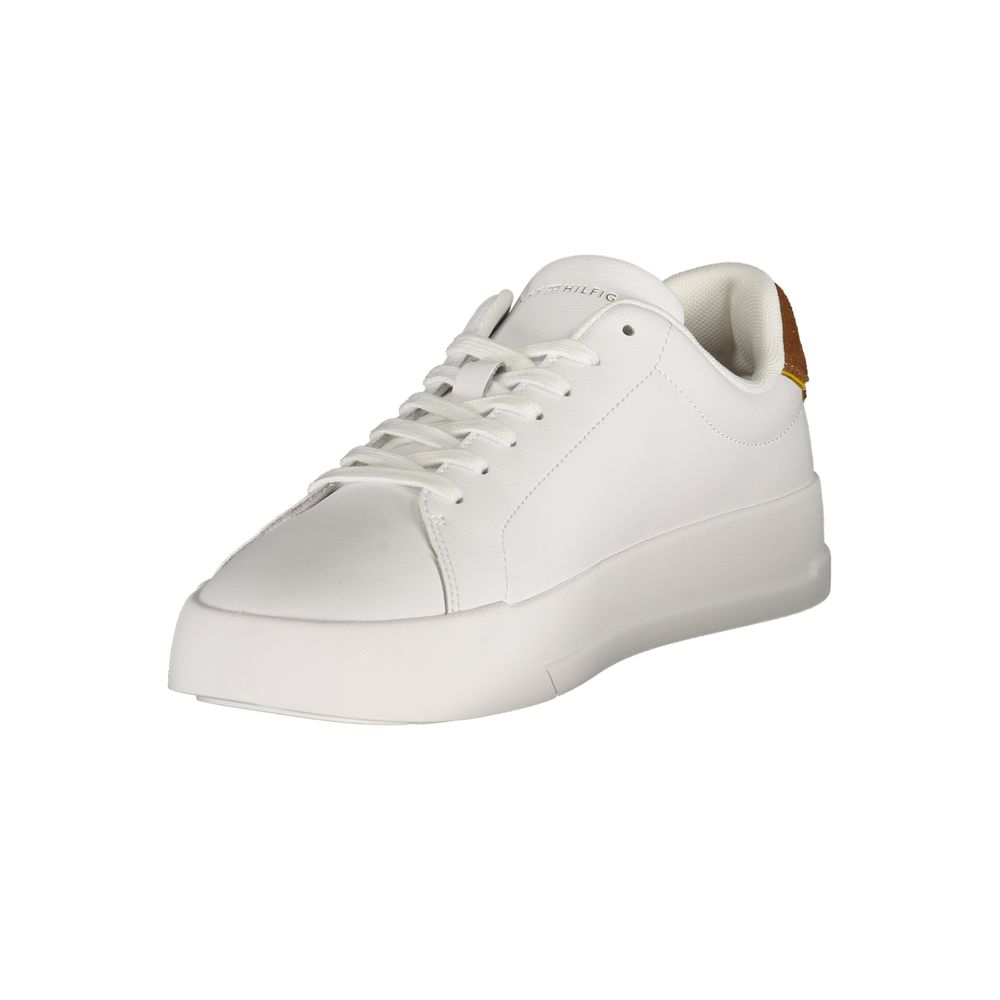Tommy Hilfiger White Leather Men's Sneaker