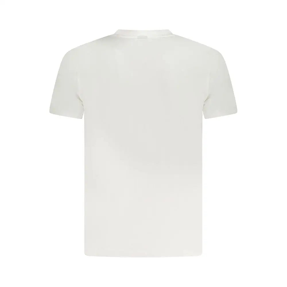 Minimalist Armata di Mare white cotton men t-shirt med crew neck