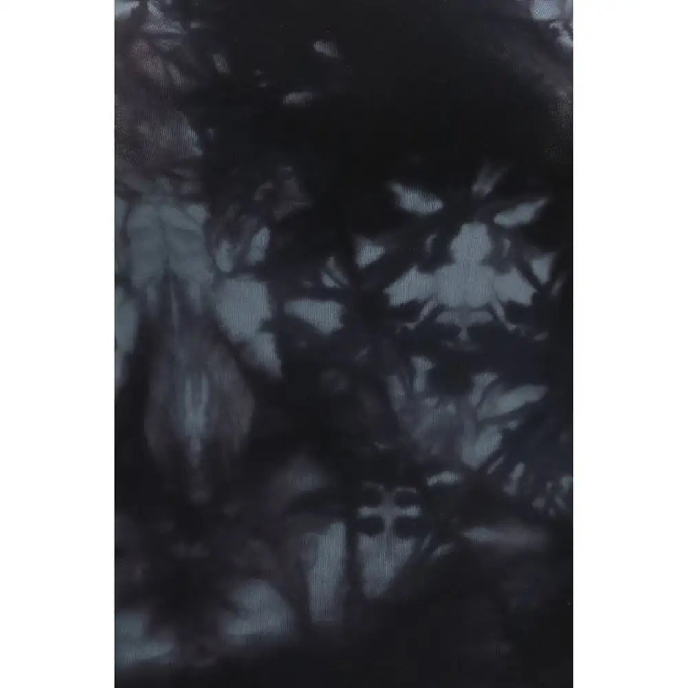 Abstrakt mørk blækpletmønster på Wolford black cotton bodysuit