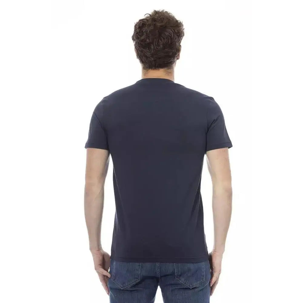 Baldinini Trend Blue Cotton Men T-Shirt