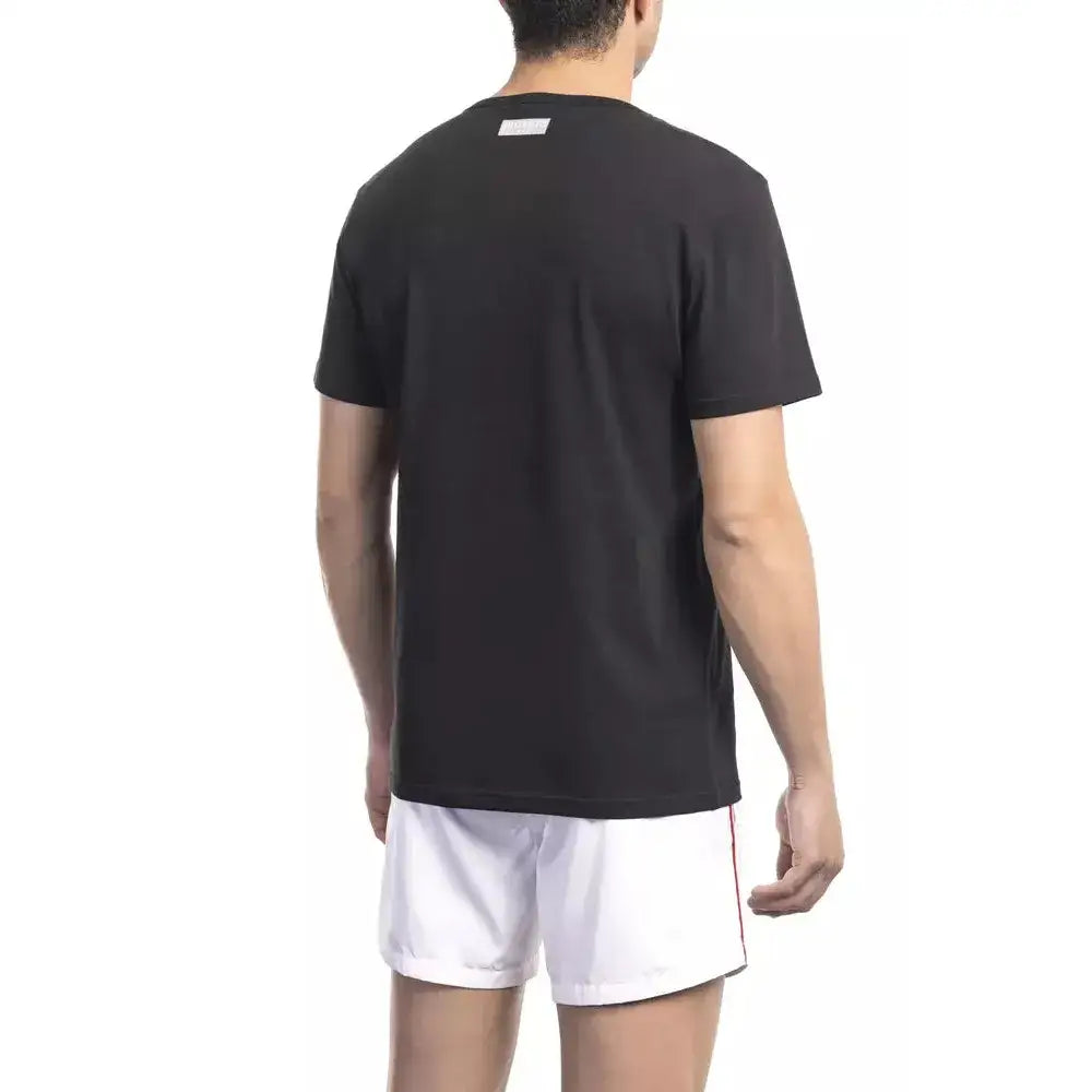 Bikkembergs Black Cotton Men T-Shirt