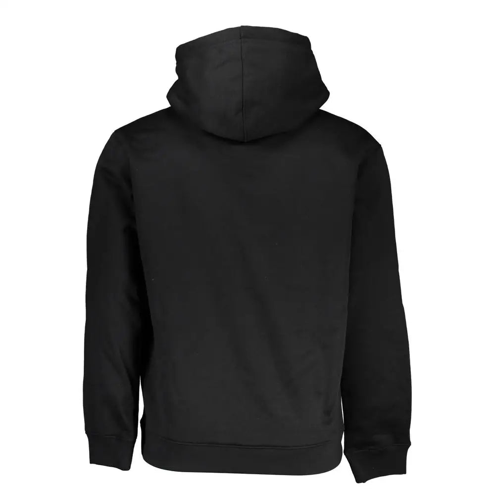 Calvin Klein Sleek Fleece Hooded Sweatshirt in Black - Sweatshirts