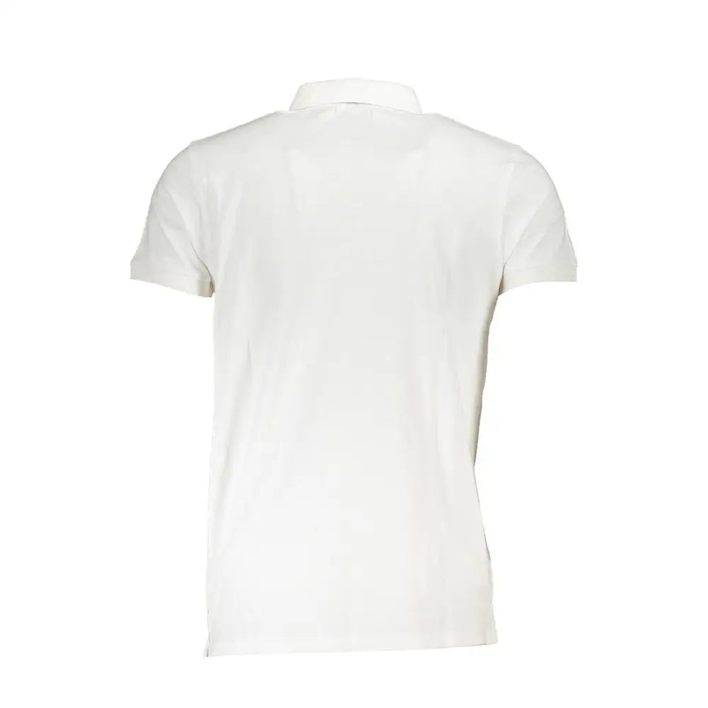 Cavalli Class White Cotton Men Polo Shirt - XXL - Polo Shirts