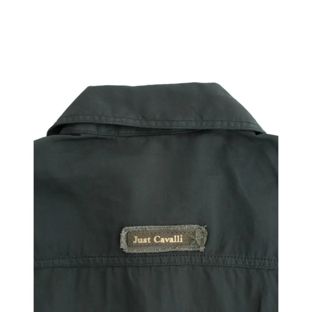 Cavalli Gray button down shirt