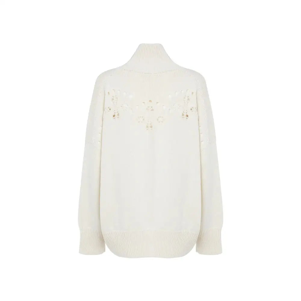 Chloé White Wool Sweatshirt