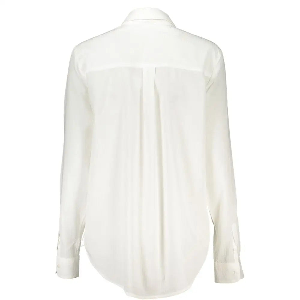 Desigual White Cotton Shirt - Bluser