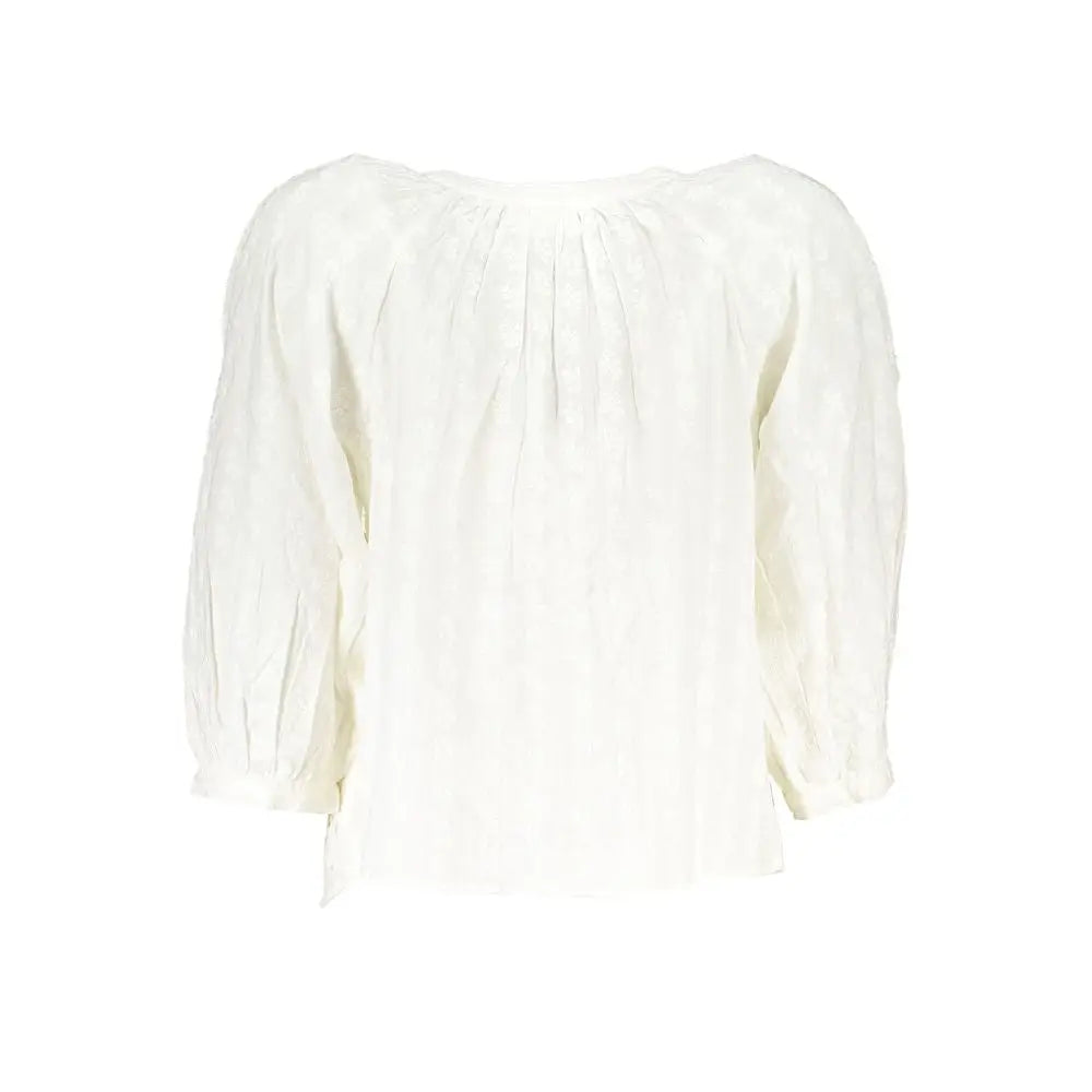 Desigual White Cotton Shirt - Skjorte