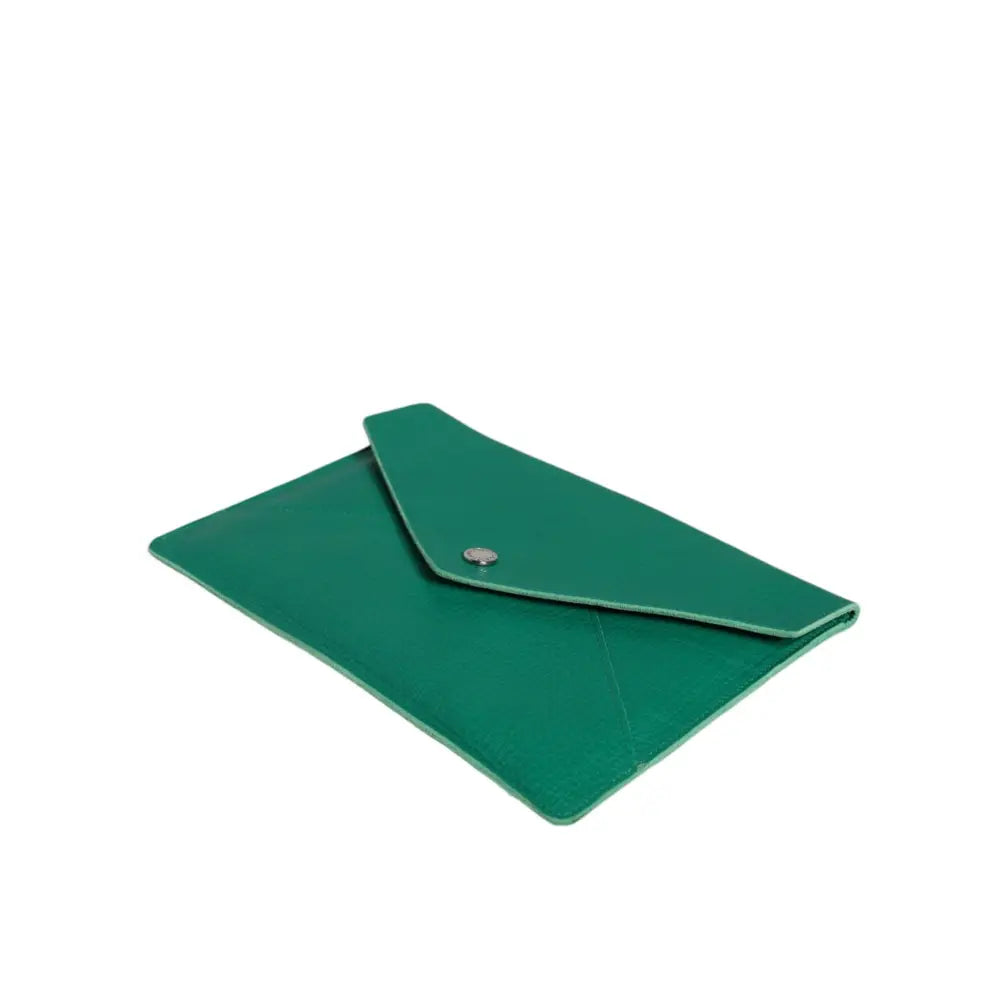 Dolce & Gabbana Green Leather Handbag Clutch Mini Purse Pouch Tablet Case