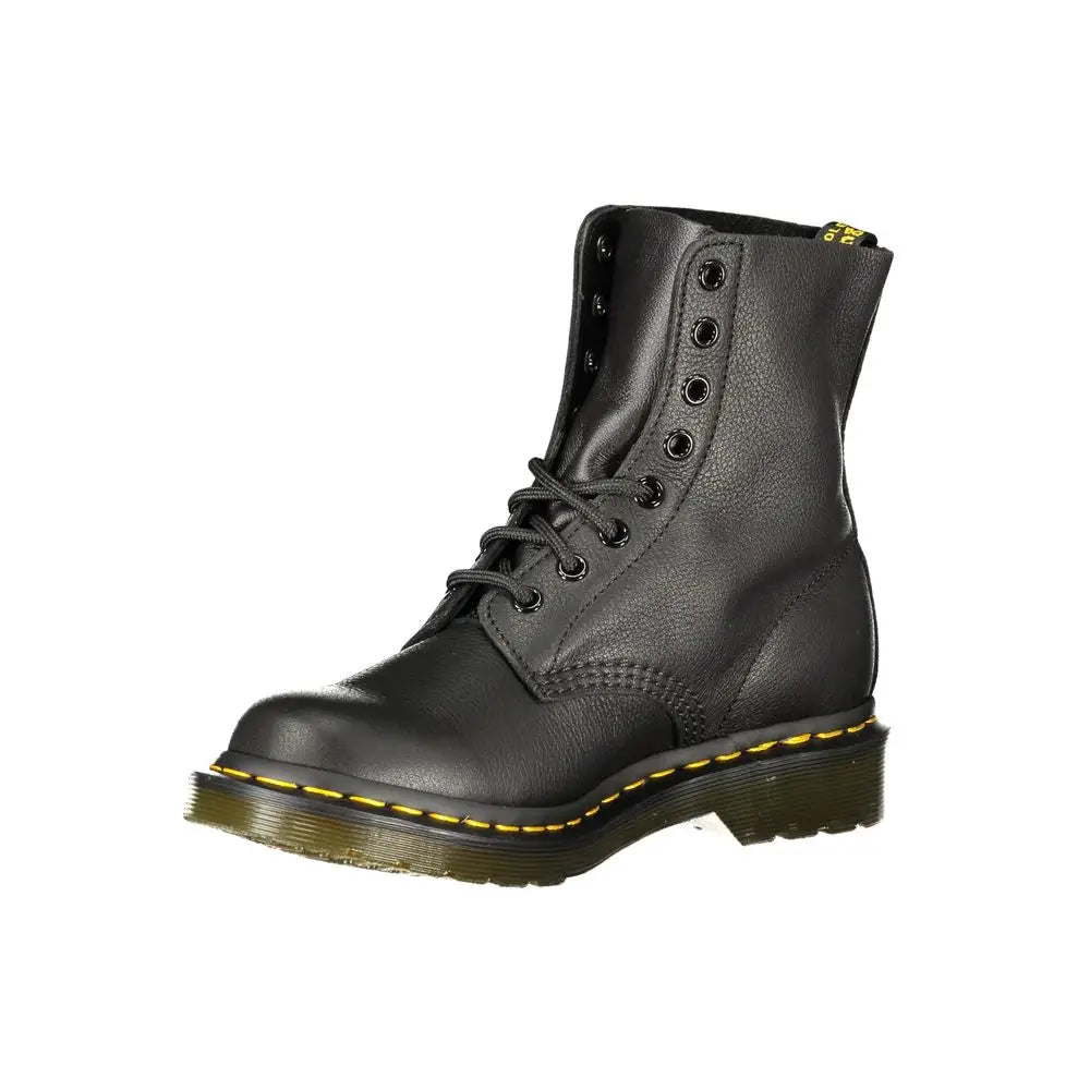 Dr. Martens black leather unisex boot i sort sort