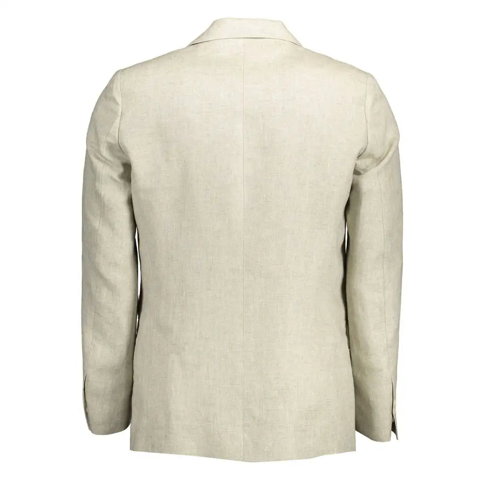 Gant Beige Linen Men Jacket