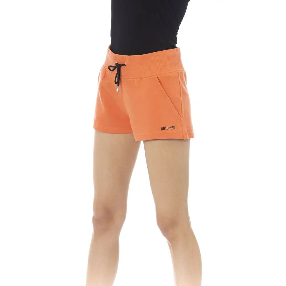Just Cavalli Orange Cotton Women Short