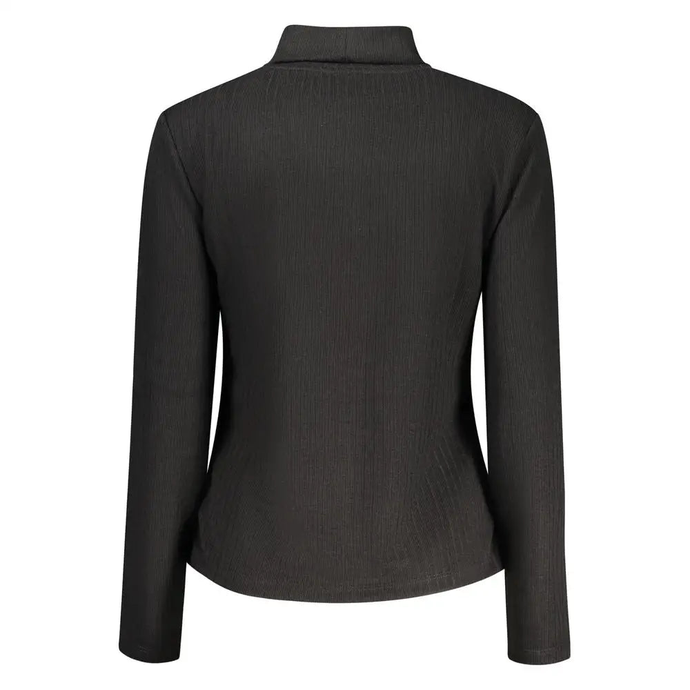 North Sails sort rib-strikket blazer med høj krave, 100% originale brands