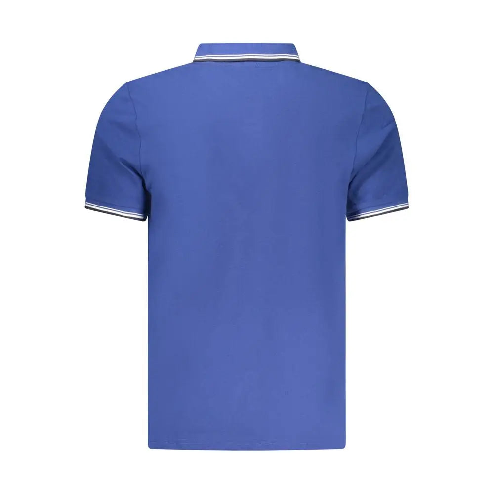 Royal blå North Sails bomulds herre polo shirt med hvid og marine trim