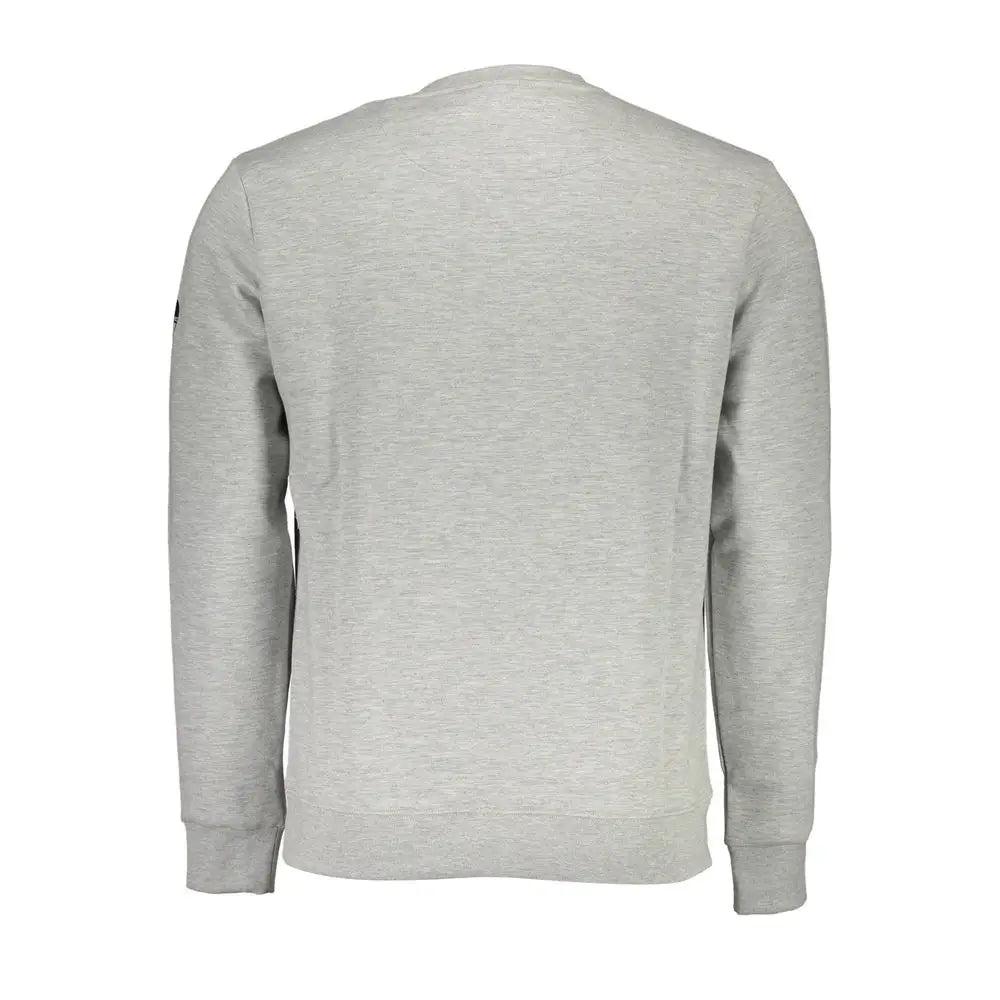 North Sails Gray Cotton Men Sweater - S - Sweaters