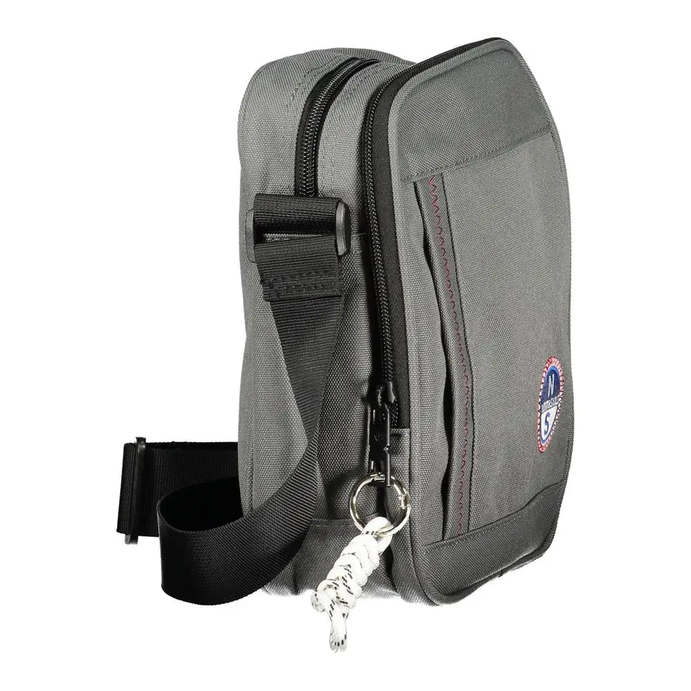 North Sails Grigio Polyester Man Shoulder Bag - Skuldertasker