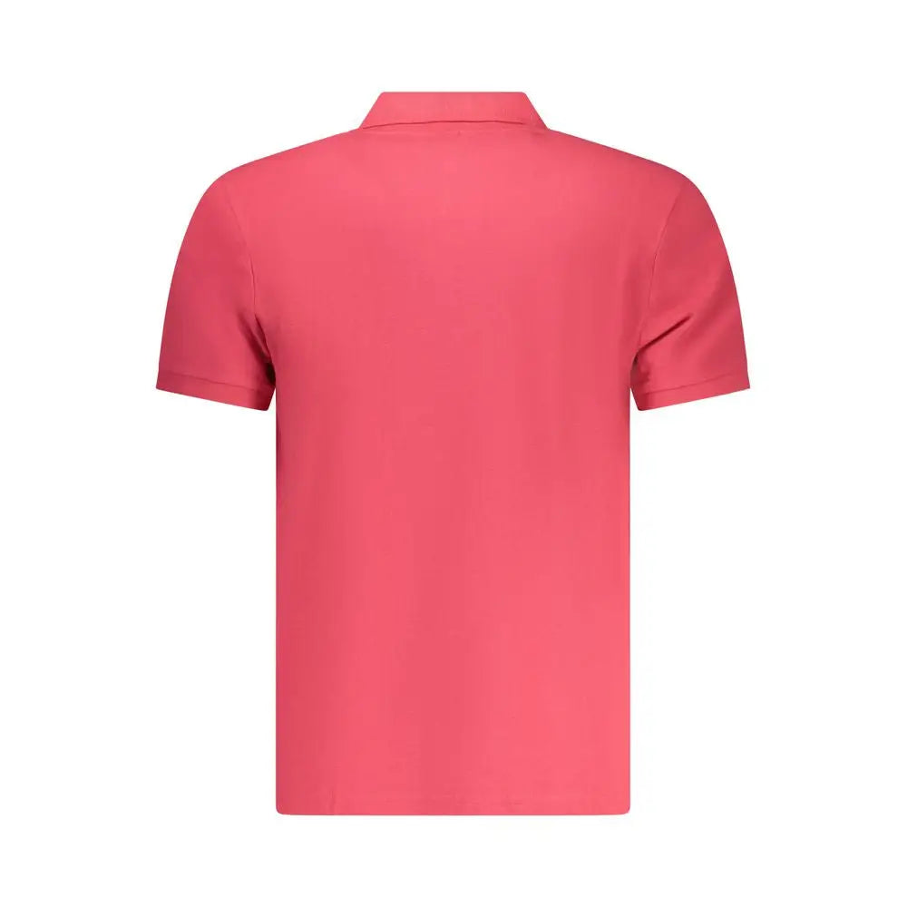 Høj kvalitet North Sails røde poloshirt i coral pink bomuld