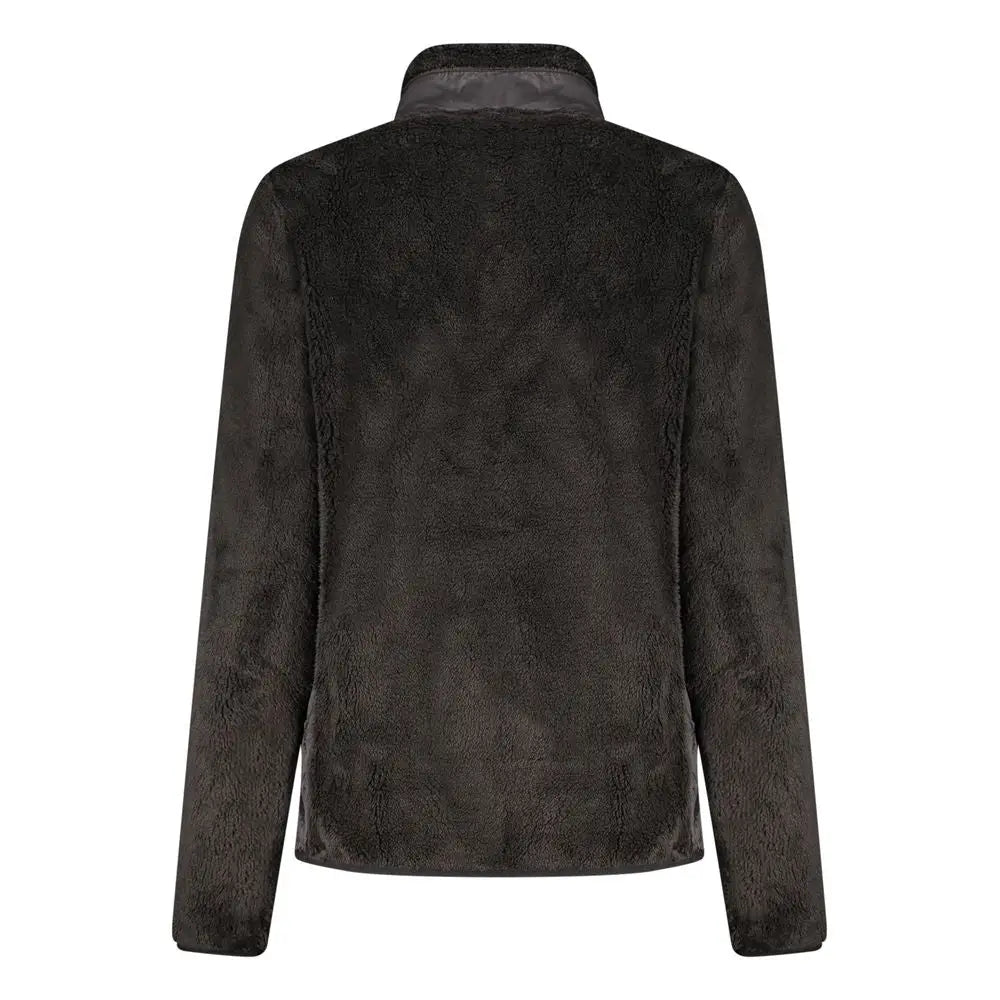 Høj kvalitet Norway 1963 sort polyester kvinders sweatshirt i mørkegrå fleece