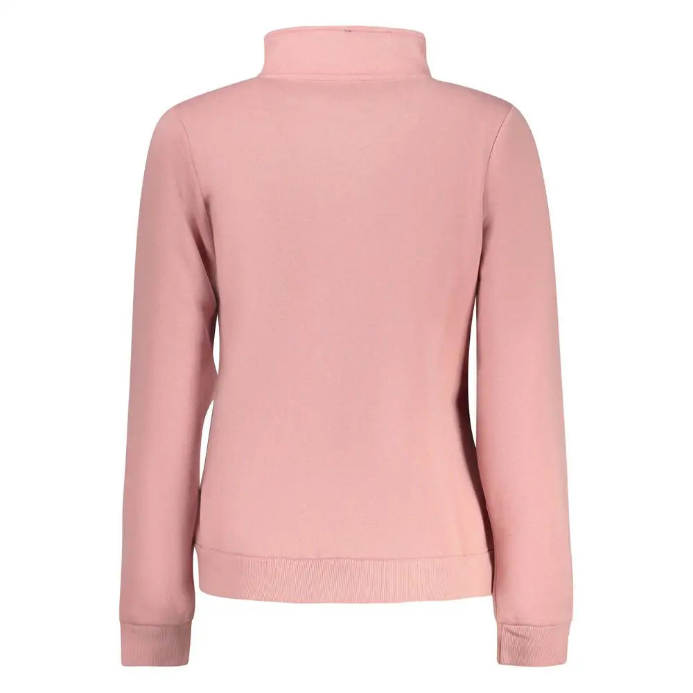Norway 1963 pink cotton sweatshirt med langærmet turtleneck